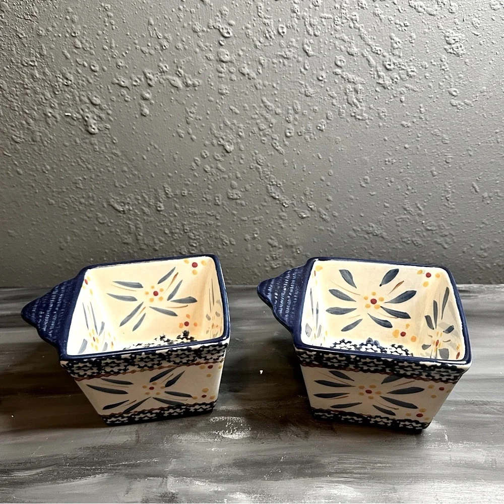 Temp-tations presentable ovenware by Tara old world ceramic set of 2 10oz